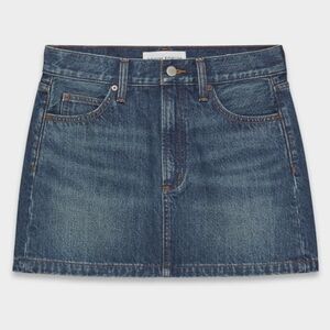Aritzia Denim Forum The '90s Ricci Denim Skirt, Dark Blue, Size 29